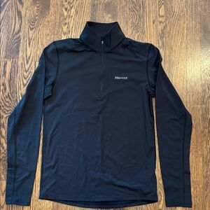 Marmot Black Half-Zip Pullover - Size Small